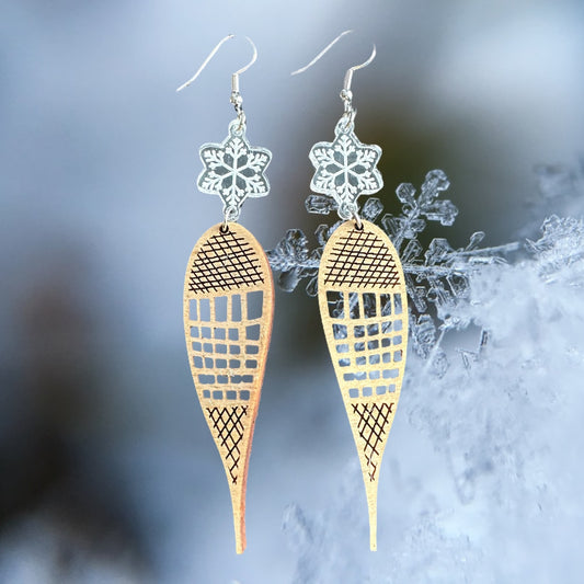 Snowshoe earrings